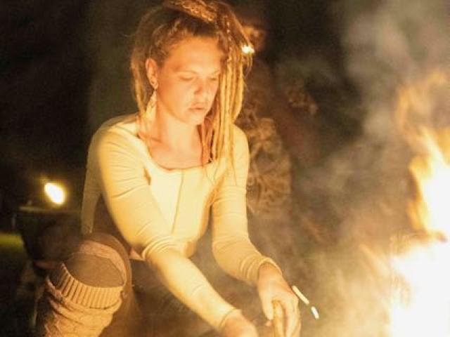 Brooke fire tending